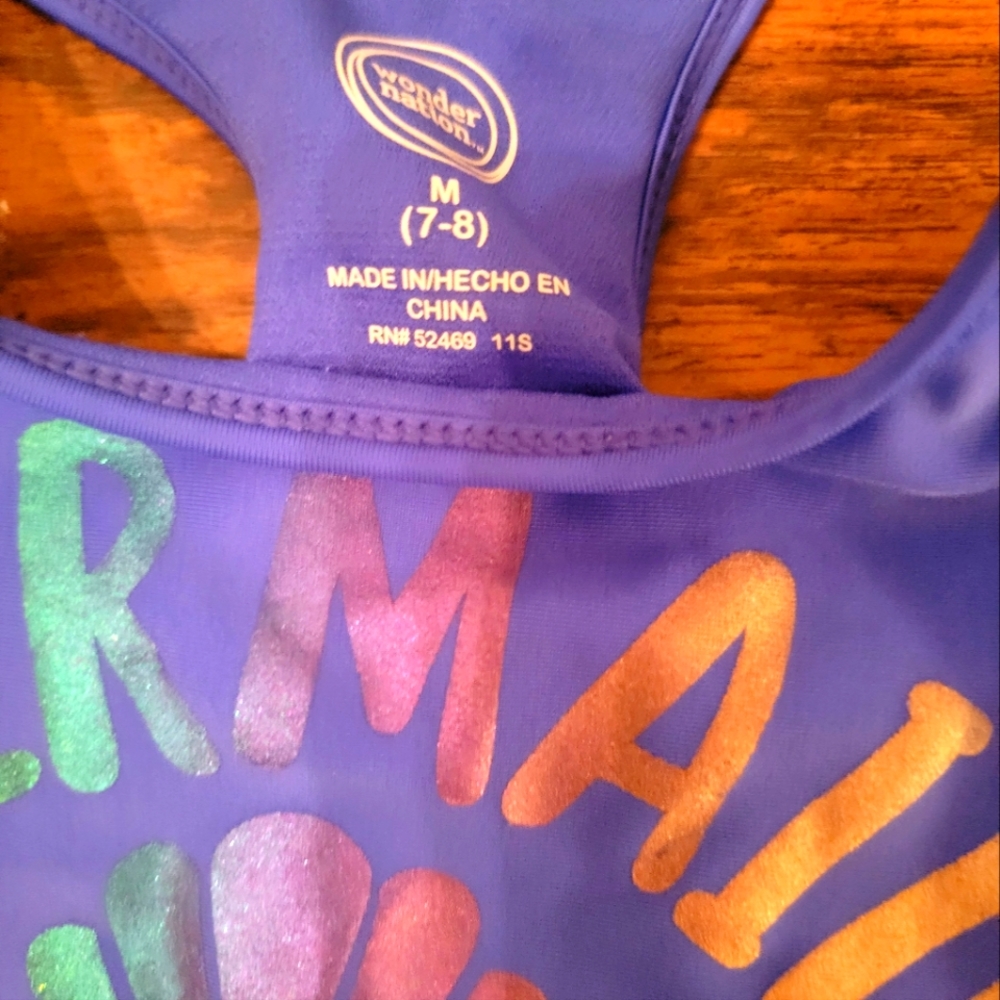 Mermaid Girls Bathing suit Size 7/8